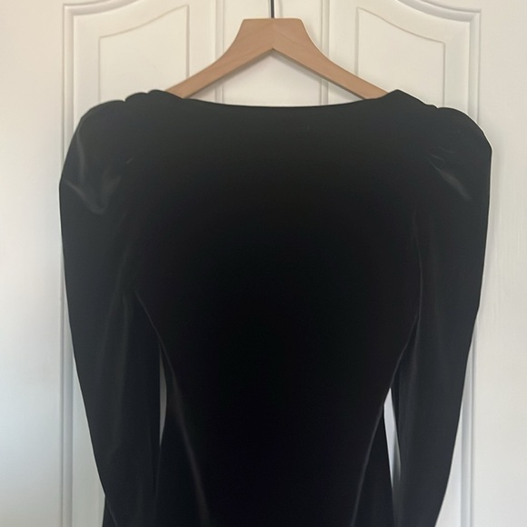 Reformation | Square Neck Velvet Mini Dress Size XS Cocktail Evening Wedding - Picture 6 of 10